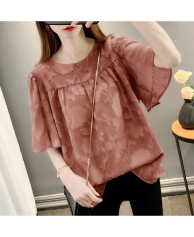 Fashion Spliced Solid Color Korean Blouse Women's Clothing 2023 Spring New Oversized Casual Pullovers All-match Loose Shirt $...