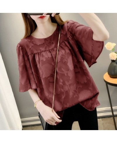 Fashion Spliced Solid Color Korean Blouse Women's Clothing 2023 Spring New Oversized Casual Pullovers All-match Loose Shirt $...