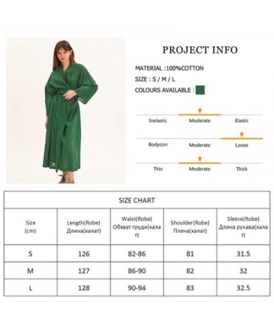 Sleepwear Cotton Light Robes For Coverage Mid-Calf Night Dress Women Robe With Sashes Long Sleeve Bathrobe Female Albornoces ...