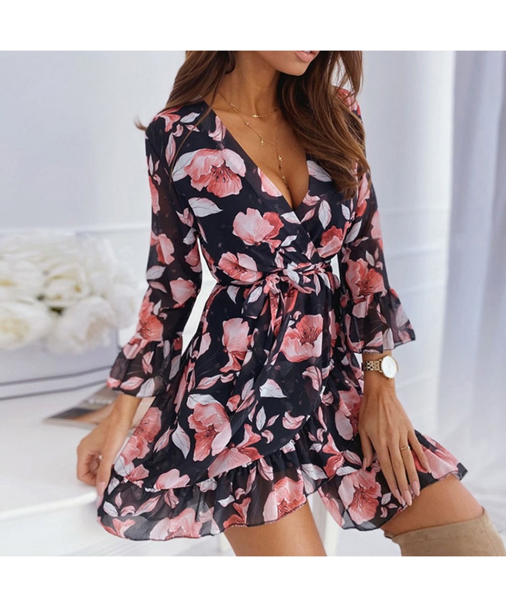 Women Summer Sexy Floral Print Maxi Dress 2023 New Beach Dress Women Evening Party Dress Plus Size XXXL Female $42.68 - Dresses