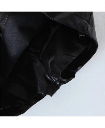 Women 2022 Pu Low Waist Faux Leather Mini Skirt Summer Sexy Black Skinny Mini Skirt $37.84 - Skirts