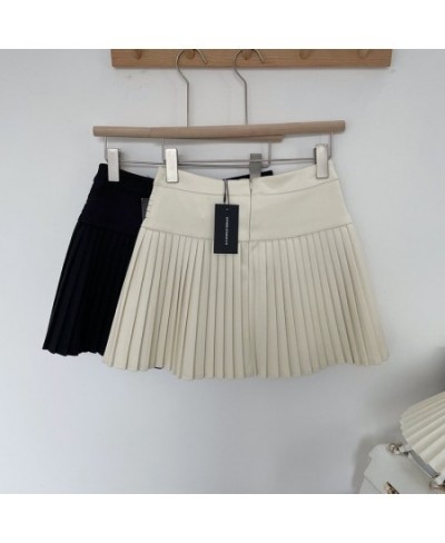 2023 Autumn/Winter Woolen Puffy Skirt New Metal Button Pleated Skirt Fashion Mini Skirt Girl Birthday Party Cute Short Skirt ...