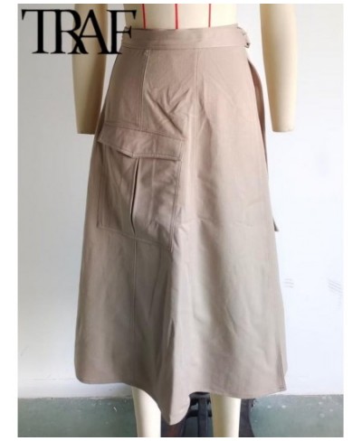 Cargo Skirts 2023 Summer Women Fashion New With Belt Skirts Female Streetwear Vintage Casual High Waist A Line Skirts Y2k $40...