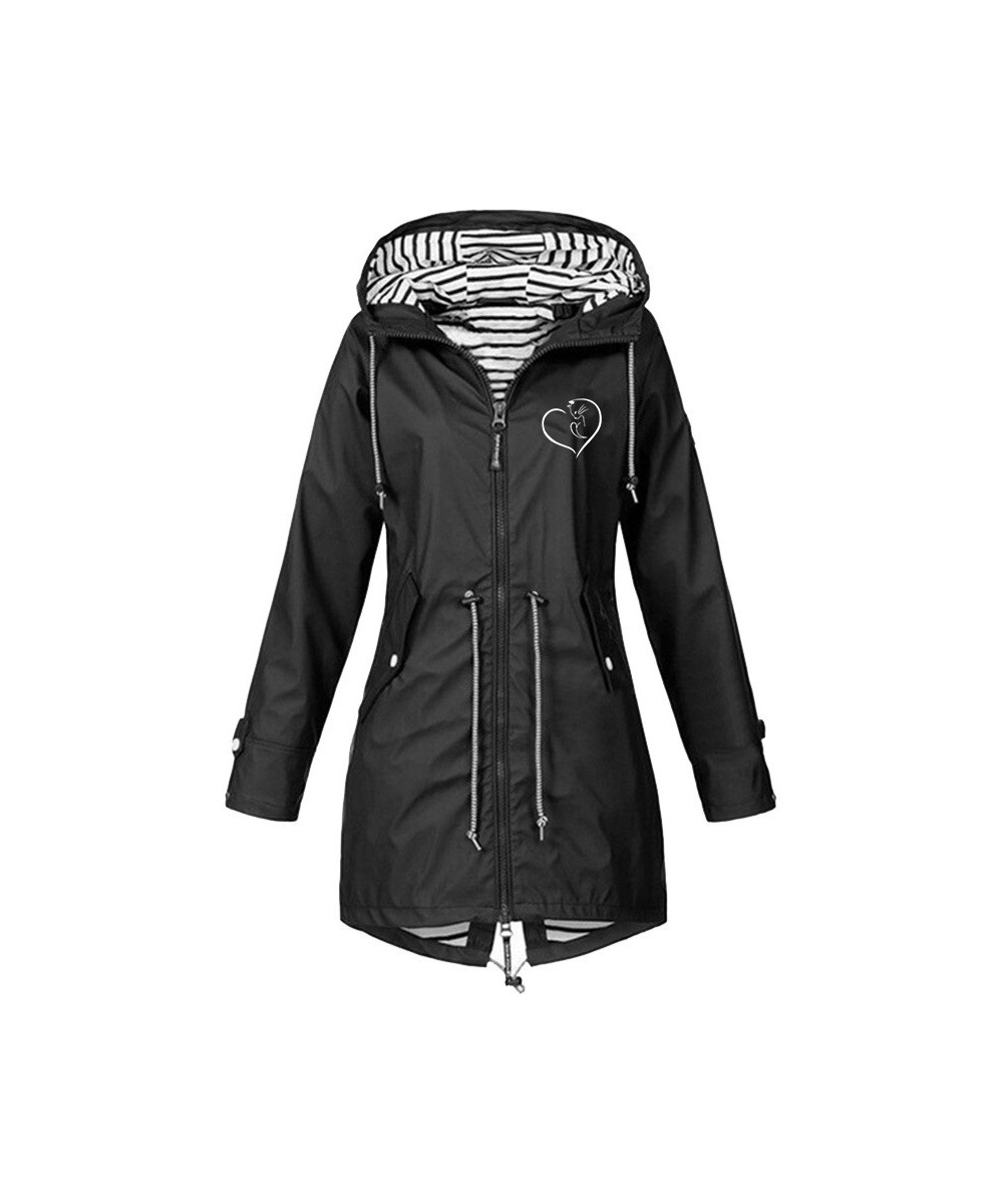 Women Jacket Coat Outdoor Hiking Clothes Waterproof Windproof Transition Raincoat Woman Hooded Top Clothes Female Fashion $38...