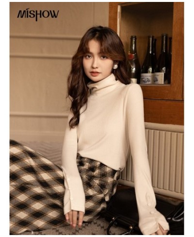 Sweater for Women Fashion 2022 Autumn Winter Turtleneck Pullover Long Sleeve Knitwears Chic Casual Knitted Top MXB46Z0873 $50...