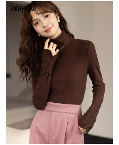 Sweater for Women Fashion 2022 Autumn Winter Turtleneck Pullover Long Sleeve Knitwears Chic Casual Knitted Top MXB46Z0873 $50...