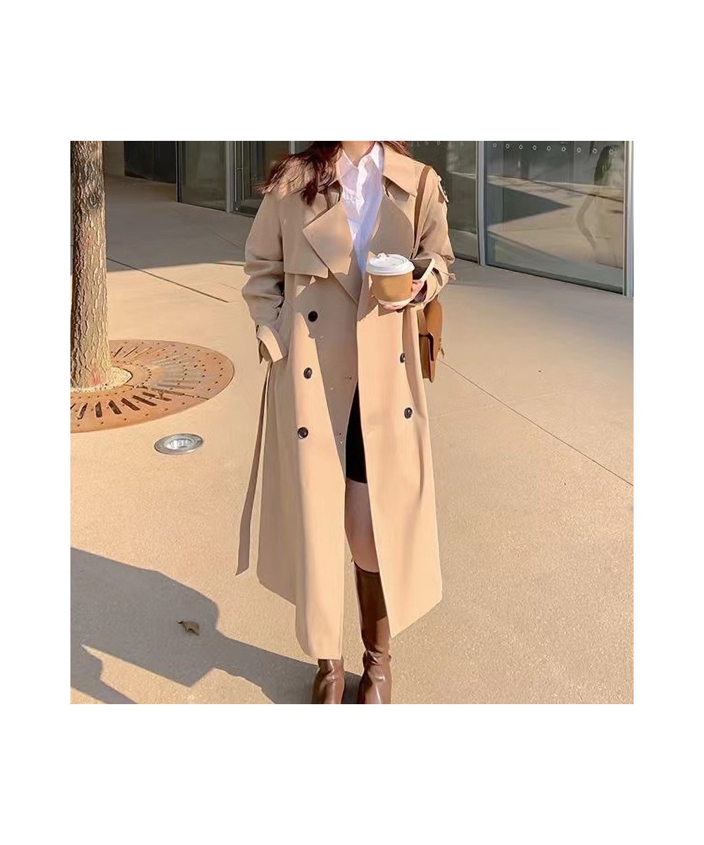 Woman Long Trench Coat Fashion Korean Streetwear Luxusy Loose Jacket Casual Elegant 2023 Slim Thin Spring Women Windbreaker $...