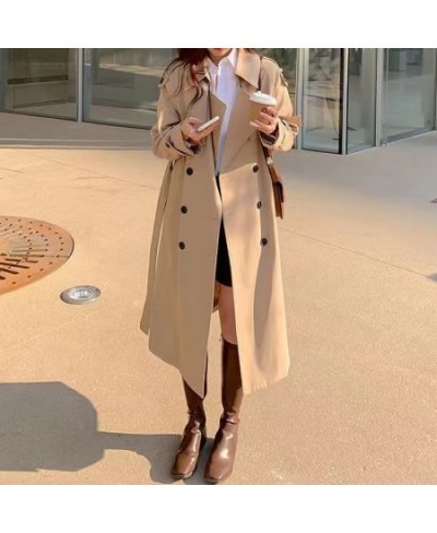 Woman Long Trench Coat Fashion Korean Streetwear Luxusy Loose Jacket Casual Elegant 2023 Slim Thin Spring Women Windbreaker $...