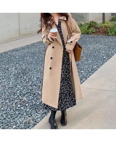 Woman Long Trench Coat Fashion Korean Streetwear Luxusy Loose Jacket Casual Elegant 2023 Slim Thin Spring Women Windbreaker $...