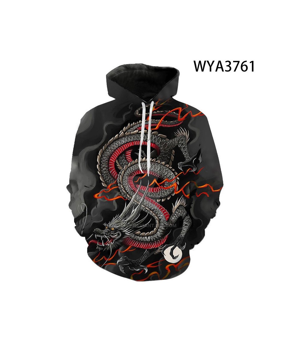 China Dragon 3D Print Hoodies Men Women Children Streetwear Sweatshirts Long Sleeve Tops Boy Girl Kids Cool Pullover $33.60 -...