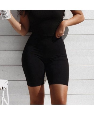 Shorts Women Thin Fitness Casual High Waist Fashion Biker Shorts Summer Slim Knee-Length Bottoms Black Cycling Shorts $21.48 ...