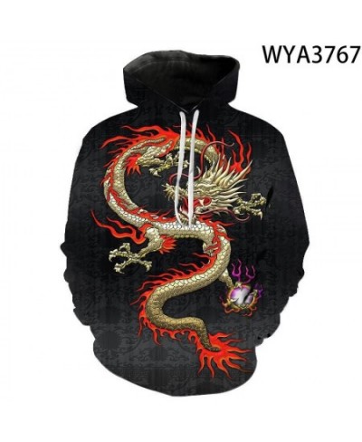 China Dragon 3D Print Hoodies Men Women Children Streetwear Sweatshirts Long Sleeve Tops Boy Girl Kids Cool Pullover $33.60 -...