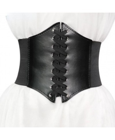 Black Body Shapewear Women Gothic Clothing Underbust Waist Cincher Trainer Pu Leather Elastic Sexy Bridal Corsets and Bustier...