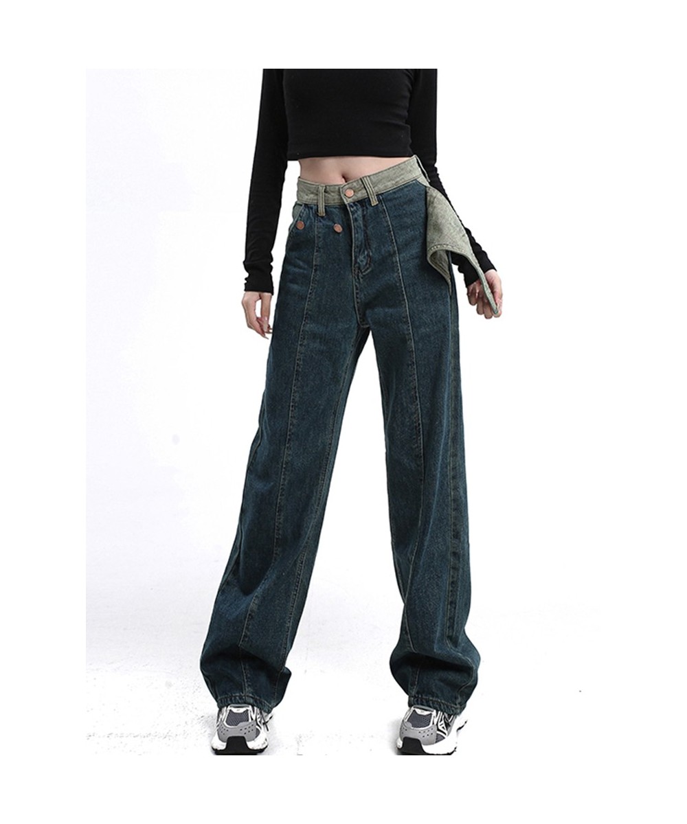 Baggy Jeans Denim Irregular Jeans Women High Waisted Patchwork Panelled Streetwear Fashion New 2023 Y2k Wide Leg Pants Design...