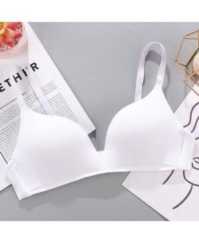 Sexy Bras Breathable Thin Bras Female's Bra Breathable Gathered Lingerie Women Seamless Bra Girls Students No Wire Push Up $1...