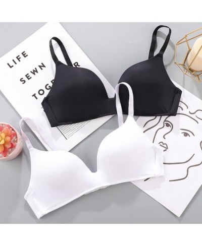 Sexy Bras Breathable Thin Bras Female's Bra Breathable Gathered Lingerie Women Seamless Bra Girls Students No Wire Push Up $1...