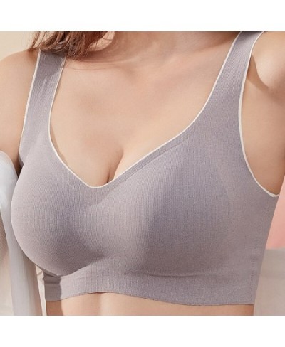 New Girls Seamless Big Chest Small Simple Comfortable Sports Sleep Underwear $29.31 - Underwear