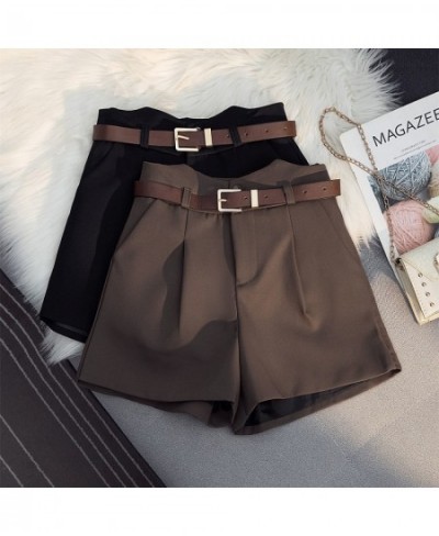 Black Suit Wide Leg Spring Autumn Winter Women'S Baggy 2022 Trend Streetwear Shorts Female Clothing High Waist Vintage Korean...