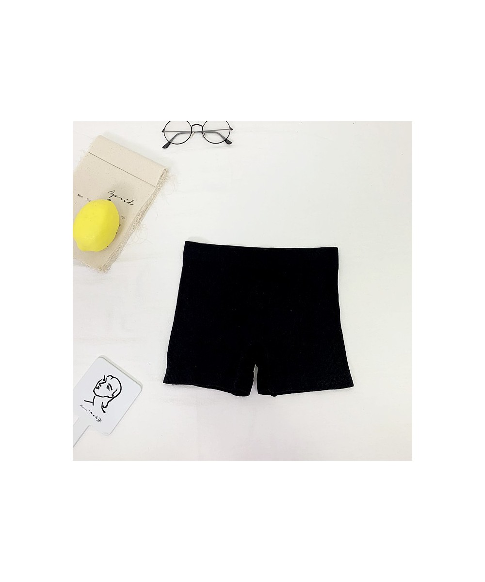 Ribbed Knit Box Short Pant Stretch Knit Seamless Short Pant Under Skirt Summer Slim Fit Breathable Shorts Women 2023 $16.30 -...