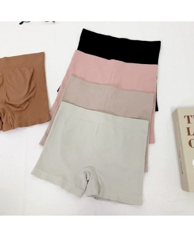 Ribbed Knit Box Short Pant Stretch Knit Seamless Short Pant Under Skirt Summer Slim Fit Breathable Shorts Women 2023 $16.30 -...