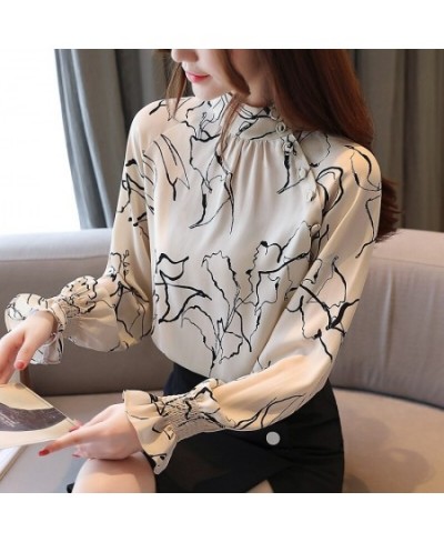 Autumn Long Sleeve Women Blouses Shirts Print Chiffon Blouse Shirt Women Tops Blusas Mujer De Moda 2022 Blouse Women Blusa B9...