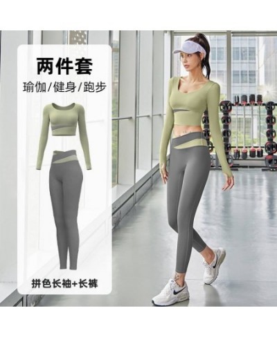 High Waist Leggings Yoga Set Outfits Women's 2 Piece Suit Sports Wear Sportswear for Women Gym Workout Fitness Clothing $69.8...