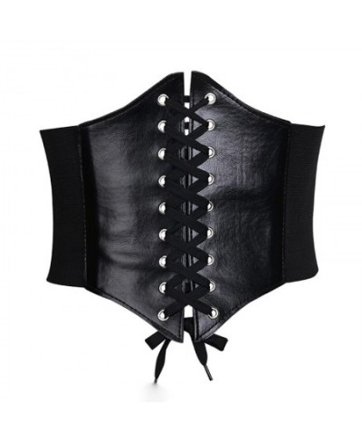 Women Vintage Gothic Steampunk Corset Top Body Shaper Buckle Wide Waistband Waist Belt Underbust Corset Belt Accessories Body...