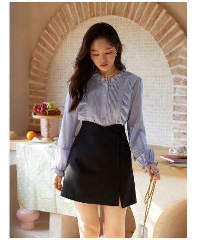 French Retro Wood Ear Sweet Shirt for Women New Spring Light Elegant Court Style Tops Female Single-breasted Shirts $64.06 - ...