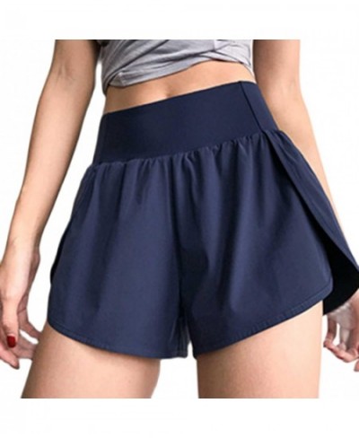 2022 High Waist Shorts Women Fake Inner Pocket Running Gym Sports Loose Women Summer Shorts Skirt Base $24.46 - Bottoms