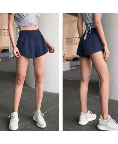 2022 High Waist Shorts Women Fake Inner Pocket Running Gym Sports Loose Women Summer Shorts Skirt Base $24.46 - Bottoms