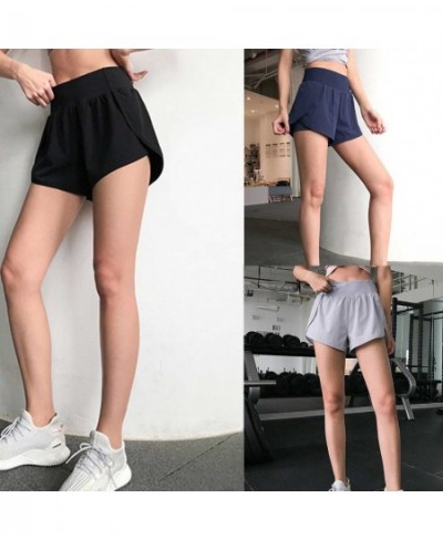 2022 High Waist Shorts Women Fake Inner Pocket Running Gym Sports Loose Women Summer Shorts Skirt Base $24.46 - Bottoms