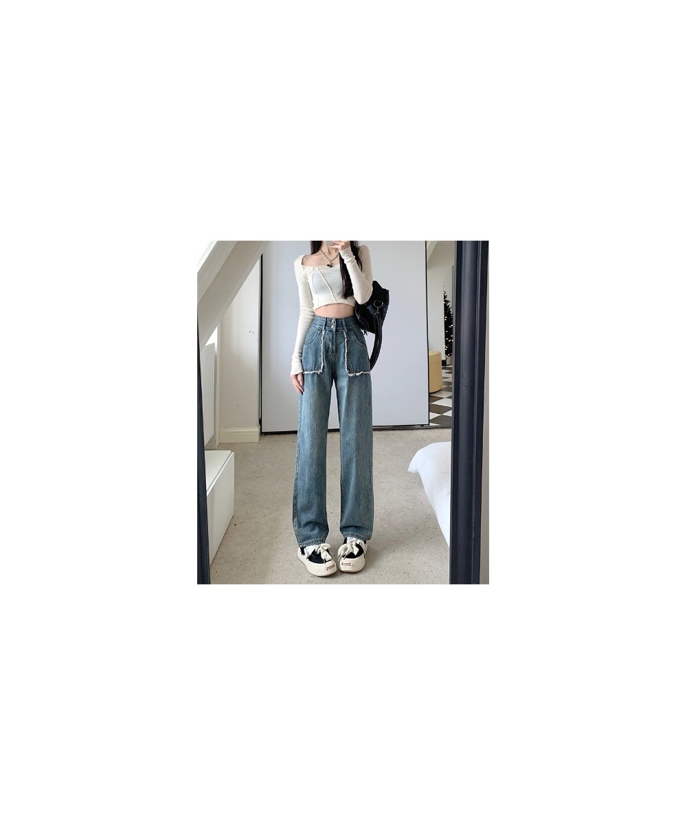 Women Jeans American Retro Wide Leg Pants 2023 New Fashion Casual Chic Loose Trousers Simple Versatile Trend Female Streetwea...