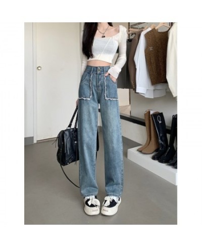 Women Jeans American Retro Wide Leg Pants 2023 New Fashion Casual Chic Loose Trousers Simple Versatile Trend Female Streetwea...