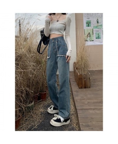 Women Jeans American Retro Wide Leg Pants 2023 New Fashion Casual Chic Loose Trousers Simple Versatile Trend Female Streetwea...