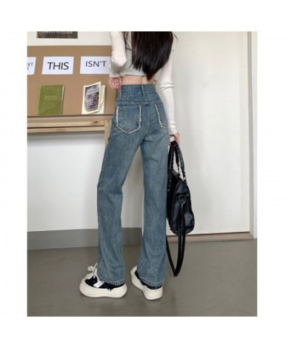 Women Jeans American Retro Wide Leg Pants 2023 New Fashion Casual Chic Loose Trousers Simple Versatile Trend Female Streetwea...