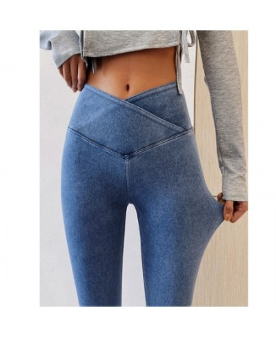 High Waist Jeans 2023 New Women Stretch Denim Trousers Fashion Street Slim Denim Pencil Pants Titching Buttocks Female Pants ...