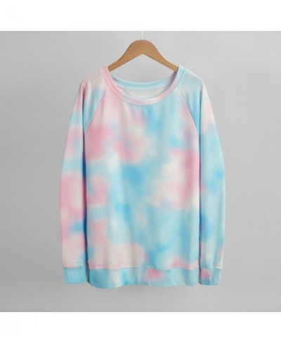 Spring Womens Hoodies Multicolor Casual Long Sleeve Round Collar Sweatshirt Loose Printed Tops 2023 Fashion $28.13 - Tops & Tees