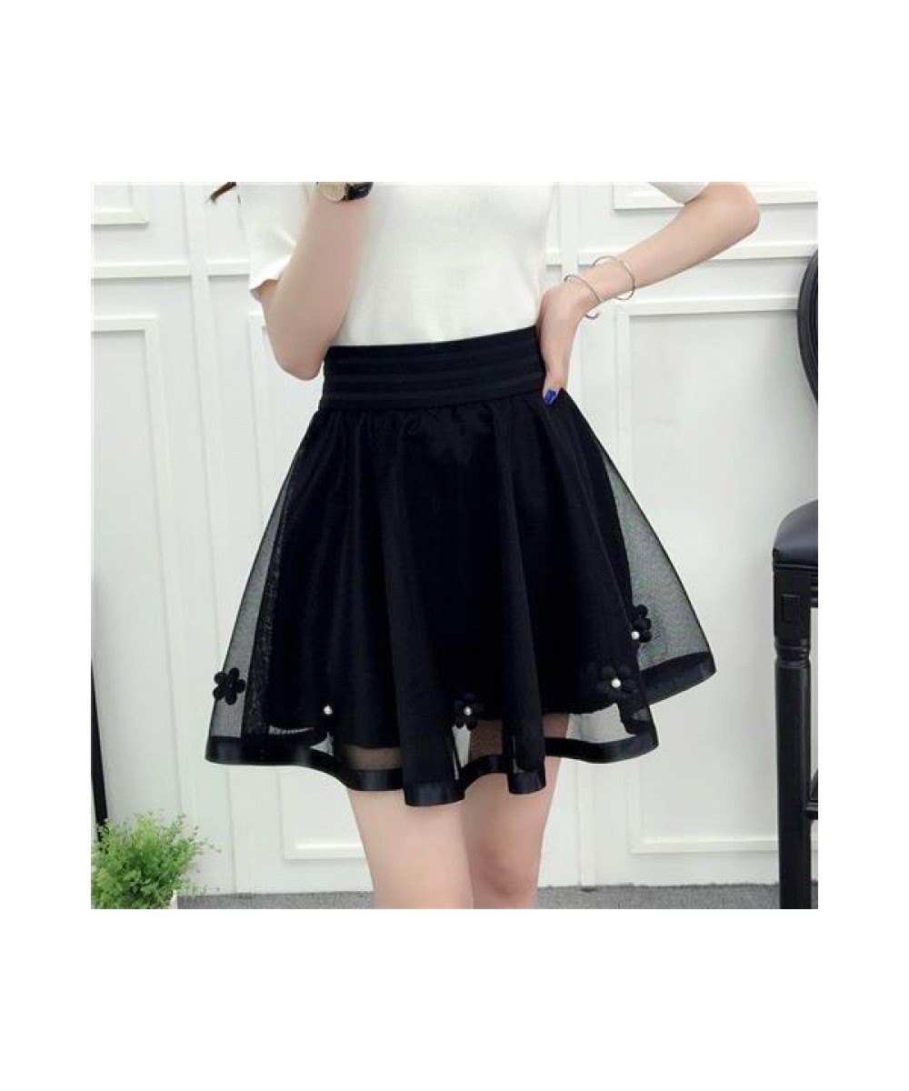 Elegant Cute Women's A Line Mesh Mini Skirts Elastic Tulle Pleated Skirt Sweet Skirt Prom Cosplay Lolita Princess Petticoat $...