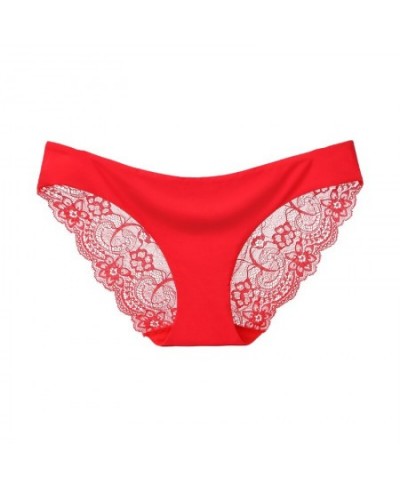 2pcs Sexy Women's Panties Seamless Lingerie Transparent Lace Bikini Briefs Plus size Lady Girl Underwear Intimates $15.14 - U...