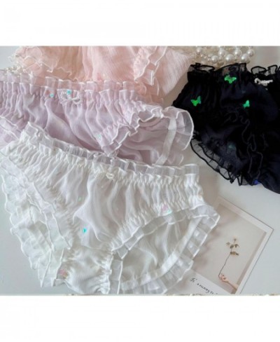 2022 New 2nd Shipping Free 100% Real Photos Lolita Cute Kawaii Shining Butterfly Chiffon Panties Brief Underwear Lingerie $12...