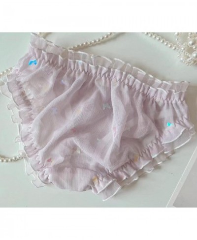 2022 New 2nd Shipping Free 100% Real Photos Lolita Cute Kawaii Shining Butterfly Chiffon Panties Brief Underwear Lingerie $12...