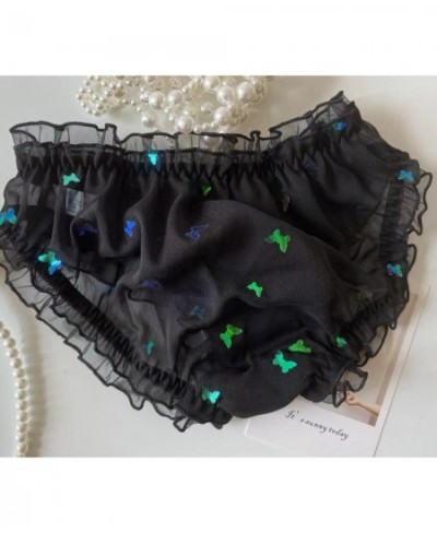 2022 New 2nd Shipping Free 100% Real Photos Lolita Cute Kawaii Shining Butterfly Chiffon Panties Brief Underwear Lingerie $12...