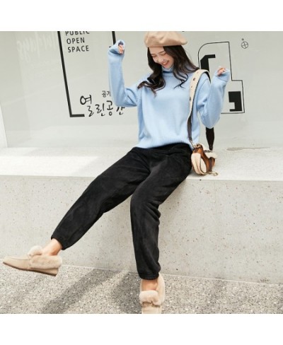 Women Winter Fleece Pants Solid Color Elastic Waist Loose Pants Full Length Sleep Bottom Casual House Outdise Thermal $30.97 ...