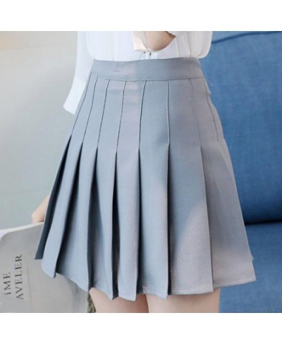 Korean Style All-match Pleated Skirt High Waist Solid Casual Tennis Streetwear Comfortable Trendy Daily Mini Short Skirts $26...