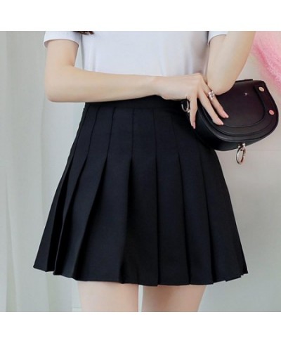 Korean Style All-match Pleated Skirt High Waist Solid Casual Tennis Streetwear Comfortable Trendy Daily Mini Short Skirts $26...