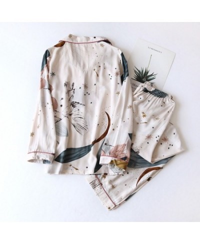 Fashion Pajamas Sets Homewear Soft Print Leisure Long Sleeve Tops And Pants 2 Piece Set Loungewear Sleepwear 2022 $47.17 - Sl...