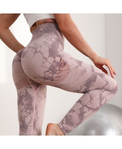 Women Seamless Leggings Tie Dye Fitness Leggings Gym Workout Pants High Waist Push Up Tights Sports Female Clothing $29.32 - ...