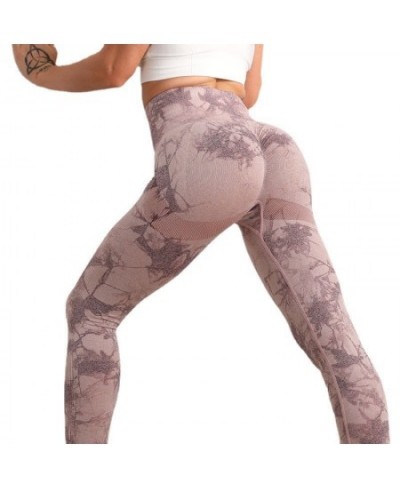 Women Seamless Leggings Tie Dye Fitness Leggings Gym Workout Pants High Waist Push Up Tights Sports Female Clothing $29.32 - ...