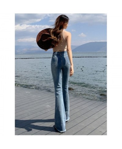 Blue Jeans Woman High Waist Women's Jeans 2023 Trend Denim Y2k Female Clothing Streetwear Korean Fashion Pants Flare Vintage ...