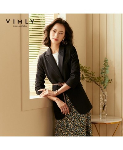 Elegant Women's Blazers with Leather Belt Fashion Notched Single Button Office Lady Coats Female Casual Jackets F8367 $99.62 ...